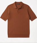 Polo em Malha Canelada Premium