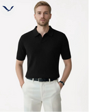 Polo em Malha Canelada Premium