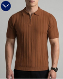 Polo Malha meio zíper